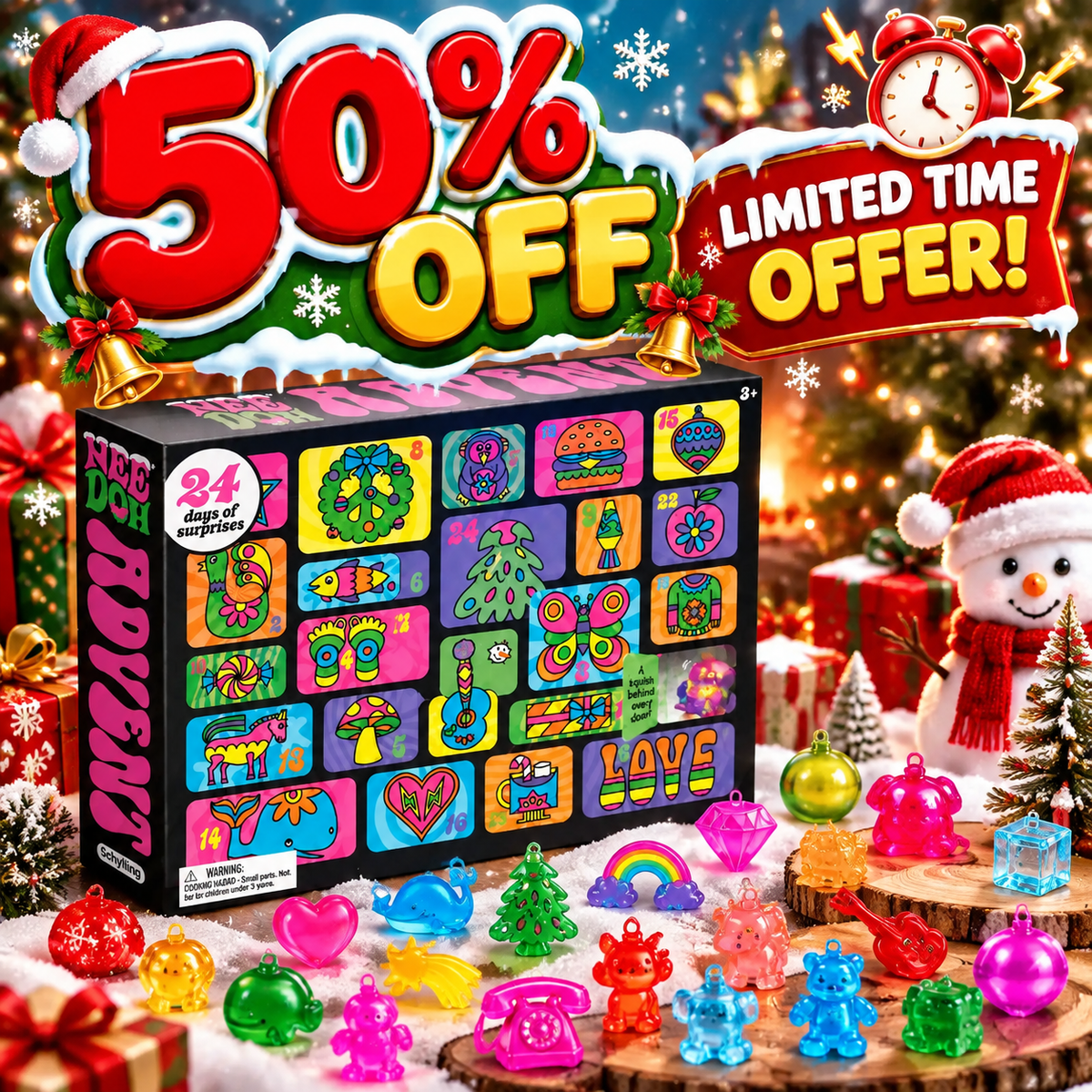 2026 Advent Calendar – 24 Mini Fidget & Sensory Toys, Stress Relief & Mindful Play