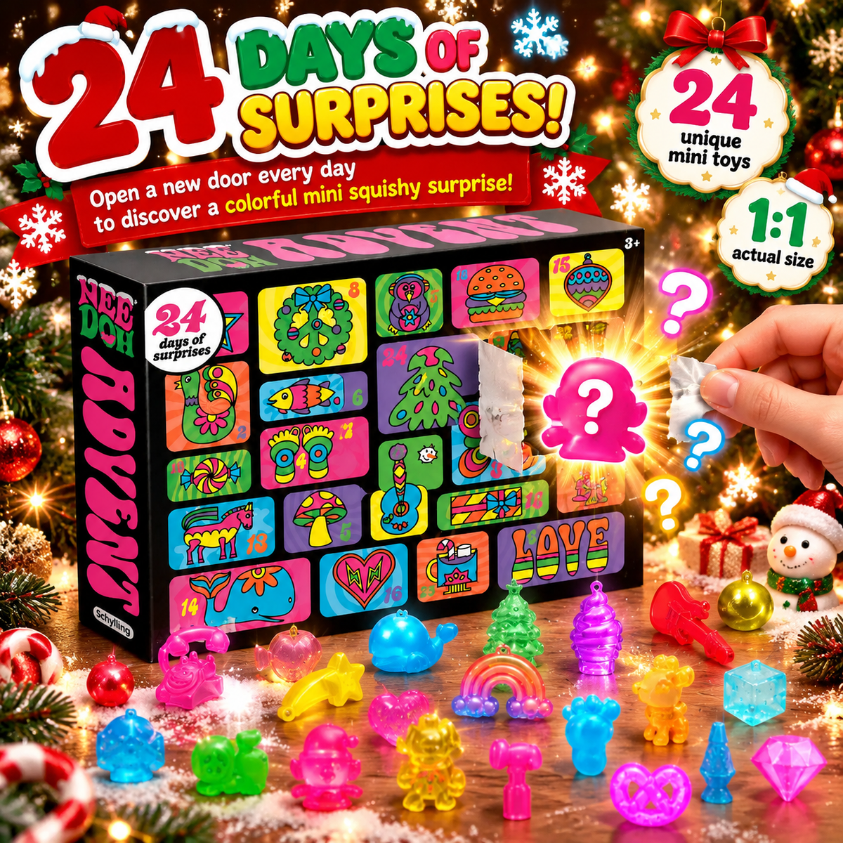 2026 Advent Calendar – 24 Mini Fidget & Sensory Toys, Stress Relief & Mindful Play
