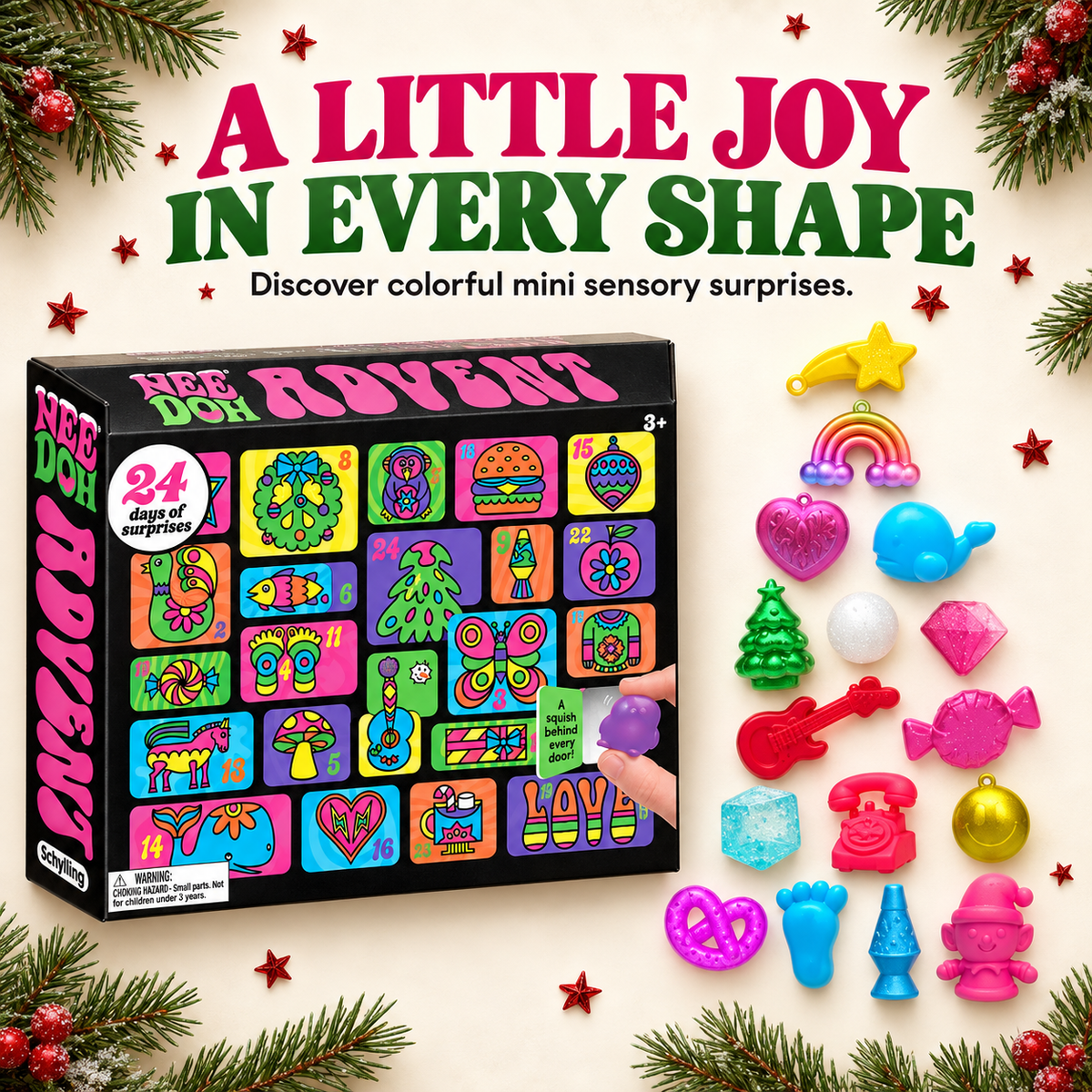 2026 Advent Calendar – 24 Mini Fidget & Sensory Toys, Stress Relief & Mindful Play